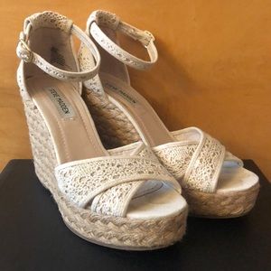 Steve Madden Marrvil Lace Wedge Heels